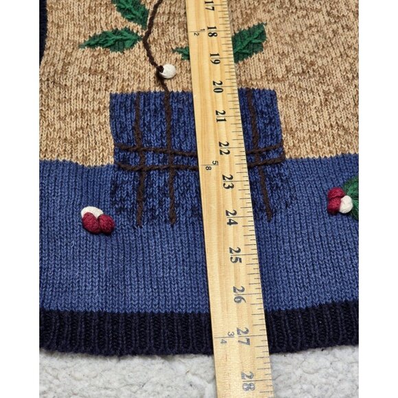 Capacity Women's Color-block Knit Vest Harvest Indie Embroidered V Neck Size XL - Picture 10 of 13